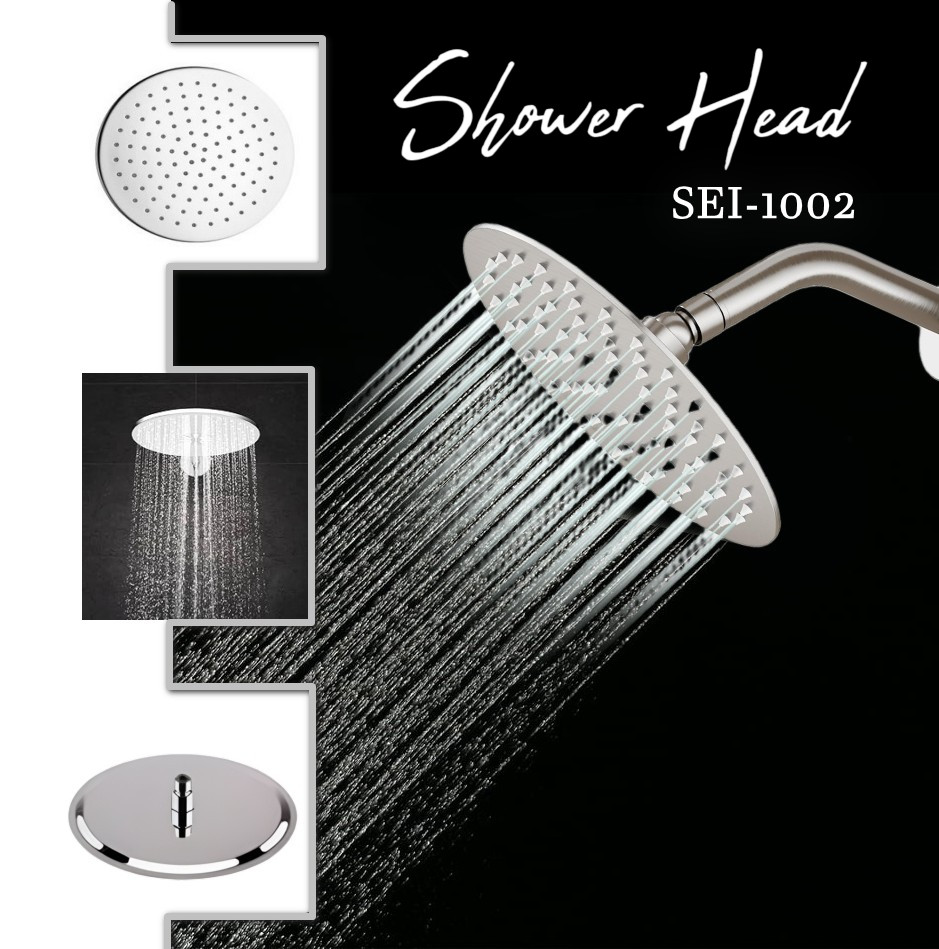 RTERERER 💧 ABS Chrome 8" Inch Circular Shower Head – Long Lifetime & Superior Water Flow - Image 1